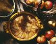 Sliced baked apples
