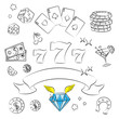 Vector: Casino Elements Collection. Casino Elements Collection.