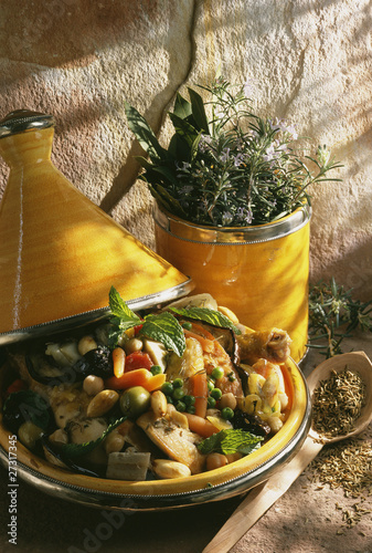 Photo: chicken tajine with prunes and preserved onions chicken tajine with prunes and preserved onions