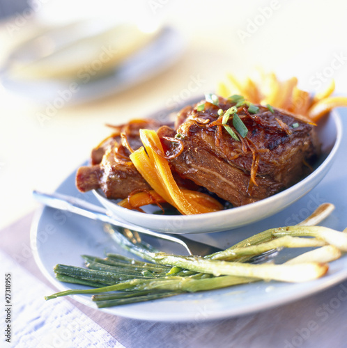 Photo: caramel spare ribs with orange caramel spare ribs with orange