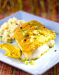 Fish with parmesan crust