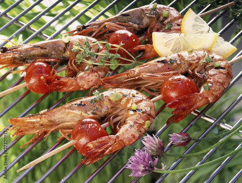 Photo: Gambas brochettes Gambas brochettes