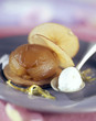 Caramelized apple with fromage blanc sorbet