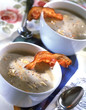 green lentils and bacon velouté