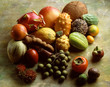 Exotic fruit still life