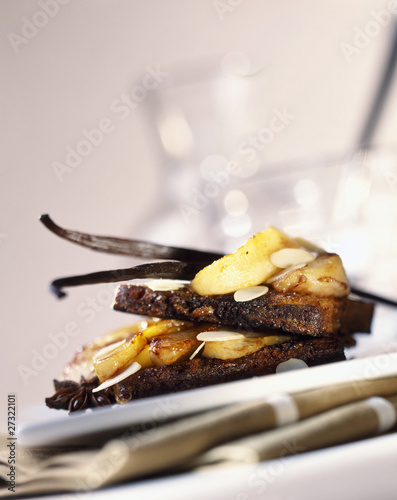 Photo: toasted gingerbread and pear sandwich toasted gingerbread and pear sandwich