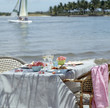 Table setting at Mauritian island