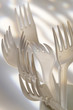 bunch of disposable forks