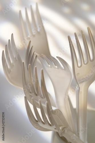 Photo: bunch of disposable forks bunch of disposable forks
