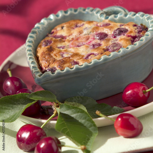 Foto: cherry clafoutis batter pudding cherry clafoutis batter pudding