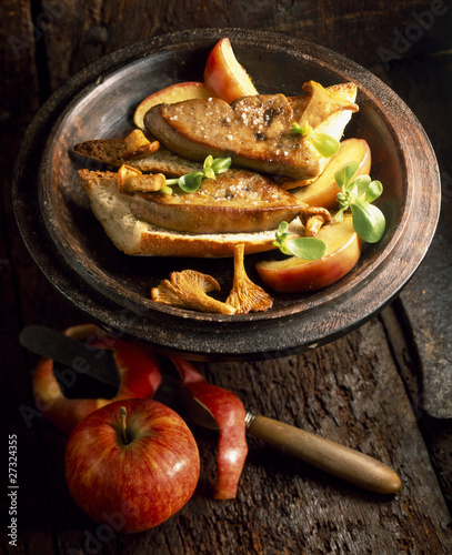 Photo: foie gras with apple foie gras with apple