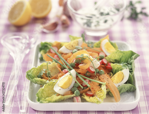 Photo: Salad from the vegetable garden Salad from the vegetable garden