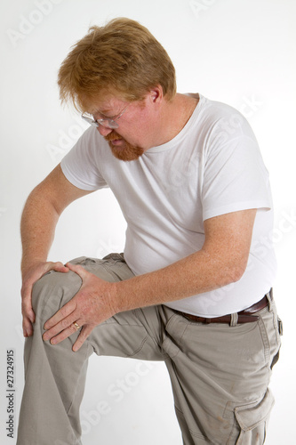 Photo: Man Knee Pain Man Knee Pain