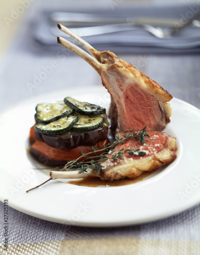 Photo: Lamb chops with summer vegetables Lamb chops with summer vegetables