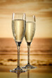Two glasses of champagne