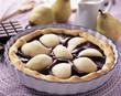 Duo pear chocolate tart