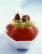 olive oil, anchovies and tomato