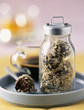 Chocolate truffles with oatflakes