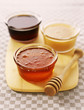 assorted mini jars of honey