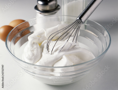 Photo: beating egg whites beating egg whites
