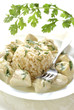 curried chicken with rice timbale