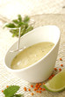 Orange lentil soup