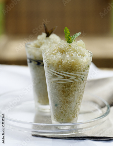 Photo: Mint sherbet ice Mint sherbet ice