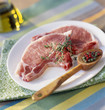 Raw pork chops