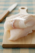 Raw cod fillets