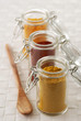 small jars of spices