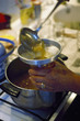 filling jar with jam