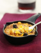 Rice and blood sausage gratin