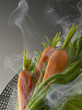 Steam cooking vegetables