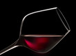 glass of red wine for tasting