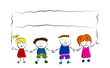 vector happy kids