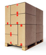 wooden shipping pallet