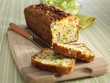 ham and young vegetable savoury cake