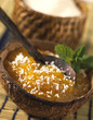 Mango and coconut mousse