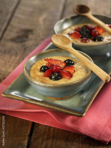 Photo: Amazake cream with fruit salad Amazake cream with fruit salad