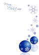 Bigl auguri natale blu neve e palle