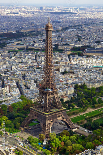 Photo: tour eiffel vue aérienne 1 tour eiffel vue aérienne 1