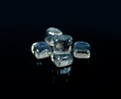 Frozen ice cubes