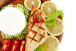 salmon pepper and soft cheese