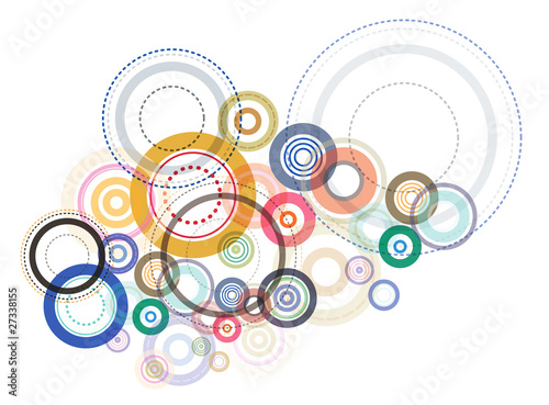 Illustration: Abstract circle background Abstract circle background