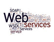 Web Services Word Tags on white background