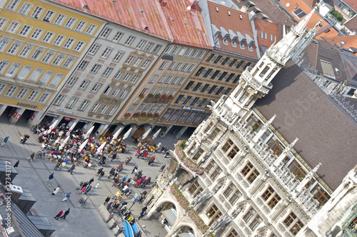 Photo: München Marienplatz von oben München Marienplatz von oben