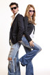 Photo: fashion couple posing in studio fashion couple posing in studio