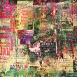 Grunge abstract background with old torn posters Grunge abstract background with old torn posters