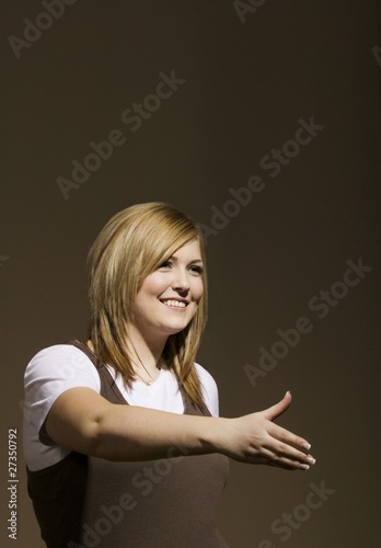Photo: Woman Reaching Out Hand Woman Reaching Out Hand