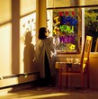 Photo: Little Girl Painting 'i Love You Daddy' On Window Little Girl Painting 'i Love You Daddy' On Window